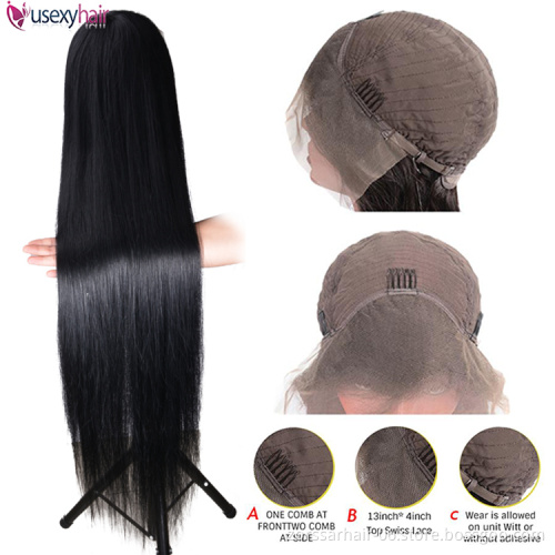 30 32 34 36 38 40 Inch Mink Brazilian front Lace Wig,10a Grade 100% Natural Kinky Curly Lace Front Virgin Human Hair Wigs